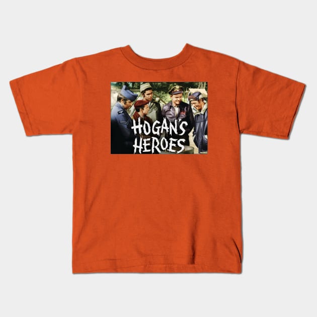 Hogans Heroes Sitcom Kids T-Shirt by ekycatursaputra